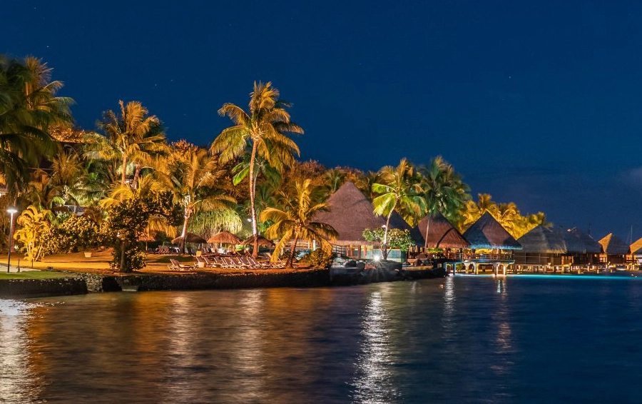 Photo de nuit à Tahiti, Polynésie française